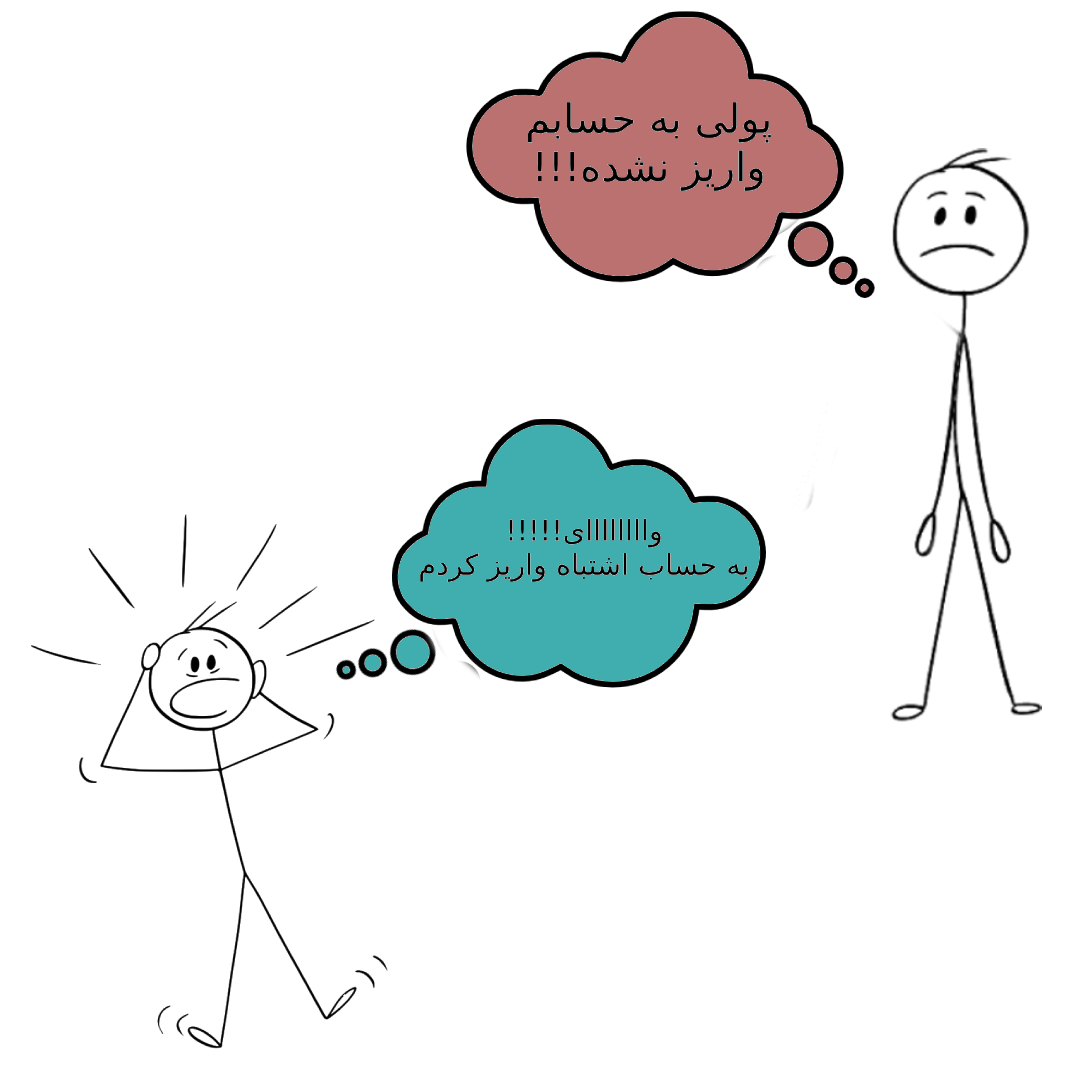 کارت به کارت اشتباهی